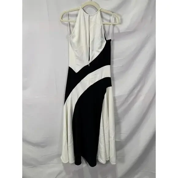 Saunders x RTR Multicolor Halter Dress Size 2 - Picture 4 of 5